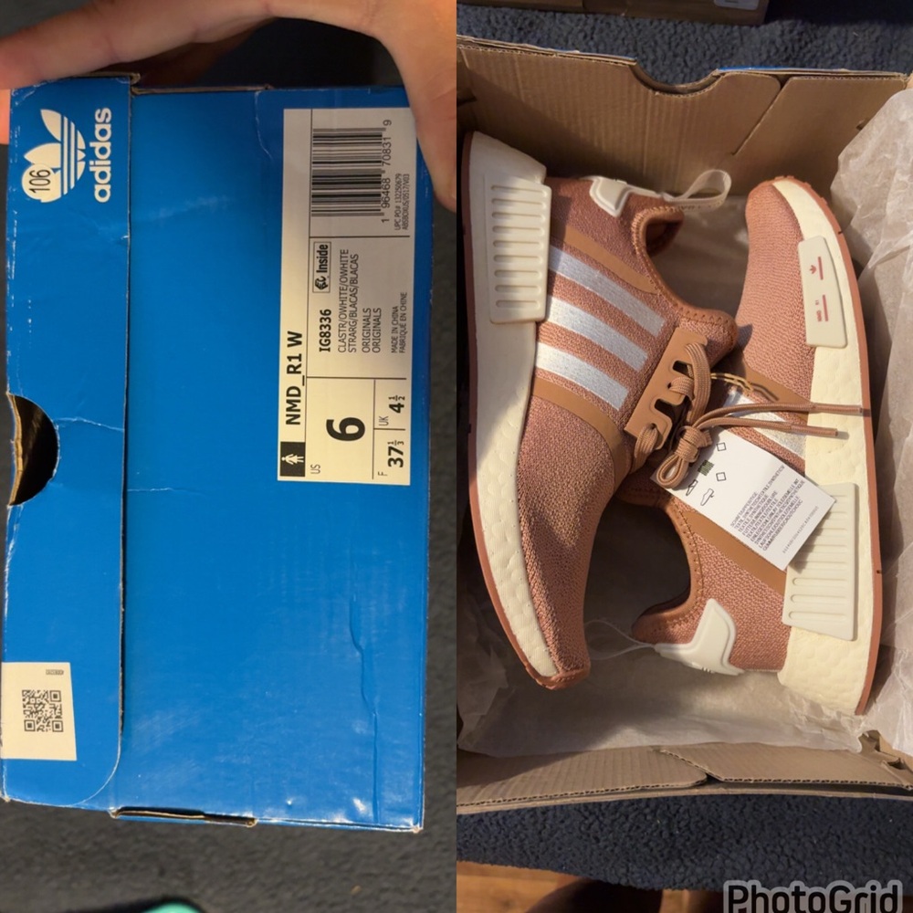 Adidas NMD R1 Women's Shoes - Peach and Cream